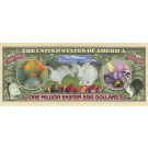 Lieldienu miljons dolāru banknote "Easter Bunny Money"