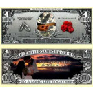 Miljons dolāru banknote "TO A LONG LIFE TOGETHER"