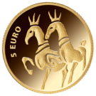 Zelta monēta "Zelta zirgi"