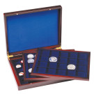 Leuchtturm Presentation Case VOLTERRA TRIO de Luxe, with square divisions for coins Ø of 30, 39, 48mm (308045)