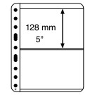 Leuchtturm Plastic pockets VARIO PLUS, extra strong film, 2-way division, black (313039)