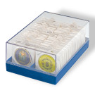 Leuchtturm Plastic box for 100 coin holders, blue (315511)