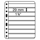 Leuchtturm plastic pockets VARIO PLUS, extra Strong film, 8-way division, black (317817)