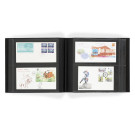 Leuchtturm Album for 200 FDCs or letters in DIN long format , incl. slipcase, blue (354422)
