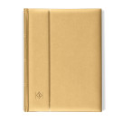 Leuchtturm Stockbook COMFORT, Din A4, 64 chamois-colored pages, padded cover, gold (358055)