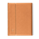Leuchtturm Stockbook COMFORT, Din A4, 64 chamois-colored pages, padded cover, bronze (358057)