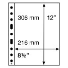 Leuchtturm GRANDE EASY plastic sheets, 1 pocket (A4), PP, clear, pack of 50 (358072)