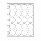 Caurspīdīga lapa Encap priekš 20 monētām ar diametru starp 38 un 40 mm, 343215