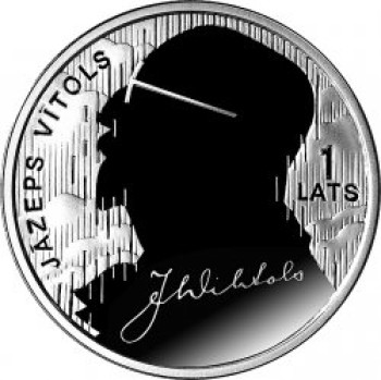 Sudraba kolekcijas monēta "Jāzeps Vītols" 