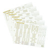 Leuchtturm Country labels with gold lettering France and territories, Southern Europe, Austria etc. (308868)