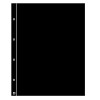 Leuchtturm Plastic sheets KANZLEI, interleaves, black (313446)