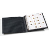 Leuchtturm Rringbinder GRANDE, in Classic design w. 10 sheets for 200 coinh.50x50 mm ,w. slipc.,black (343349)