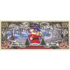 25 dolāru banknote "Priecīgus Ziemassvētkus" ar salaveci
