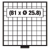 Filca ieliktņi Mini 9 x 9, 6219