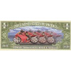 Miljons dolāru banknote motociklistiem "ROAD WARRIOR"