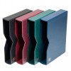 Leuchtturm slipcase for Stockbook DIN A4, 64 black pages, padded leather* cover, blue (307168)