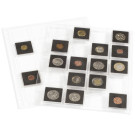 ENCAP clear pockets for 20 Square coin capsules QUADRUM 50 x 50 mm, 334778