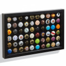FINESTRA P60 presentation frame for 60 champagne caps/bottle caps, black, 340699