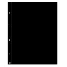 Leuchtturm Plastic sheets FOLIO, interleaves, black (313914)