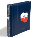 Leuchtturm Turn-bar binder PERFECT DP, classic design, "POLSKA/POLAND", incl. slipcase, blue (318799)