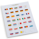 Leuchtturm Flag Chips suitable for 2-Euro capsules, 26 mm Ø (333463)