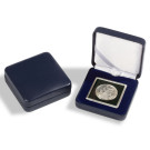 Leuchtturm Single coin box NOBILE, for 1  QUADRUM, 50x50 mm, blue (344957)