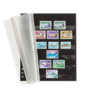 Leuchtturm OMEGA insert stock sheets, black carton with 6 clear strips, glassine protective sheet (346724)