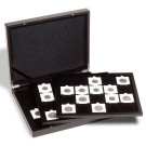 Leuchtturm Presentation case for 60 QUADRUM coin capsules, black, 3 trays (347919)