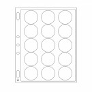 Plastic sheets ENCAP for 15 coins with diameter between 44 and 45 mm, 346717