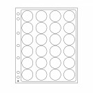 Transparent sheet Encap for 24 coins with a diameter between 34 and 35 mm (343213), pack of 2 pieces