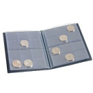 Coin Wallet with 8 Coin Sheets each for 12 coins, blue, 335392