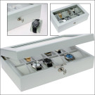 White wooden presentation case, SAFE 263