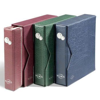 NUMIS Coin Album with slipcase, incl. 5 different pockets, blue, 338787