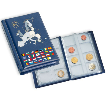 Coin wallet with 12 coin sheets for Euro coin sets, 330102