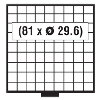 Filca ieliktņi Maxi 9 x 9, 6119