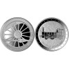 Silver coin "Railway in Latvia 1860" for collection