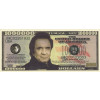 The million dollar banknote "THE MAN IN BLACK", dedicated to Johnny Cash