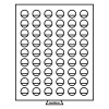 Leuchtturm coin box 54 round compartments with 26 mm Ø, smoke coloured (309858)