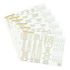 Leuchtturm Country Labels with gold lettering North and West Europe, volume numbers (314091)