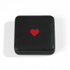 Leuchtturm NOBILE black coin case with Heart, Quadrum (366874)