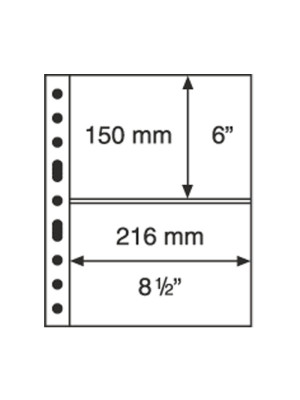 GRANDE sheet 2S, black, 324690, pack of 5 sheets