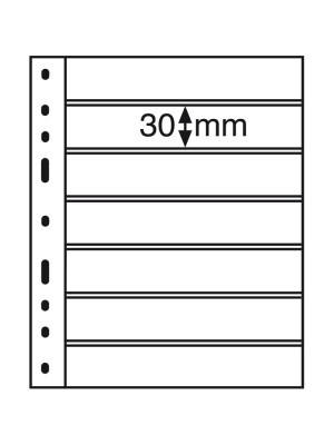 OPTIMA Plastic Pockets, 7-way division, black 323995