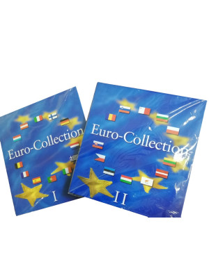 Two EU Euro Coin Collection albums