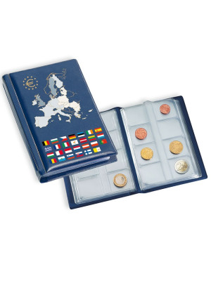 Coin wallet with 12 coin sheets for Euro coin sets, 330102