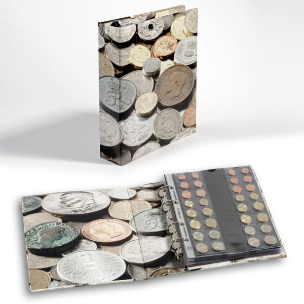 Album numismatique OPTIMA COINS, 5 pochettes incluses